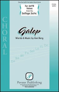Galop SATB choral sheet music cover Thumbnail